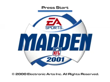 Madden NFL 2001 screen shot title